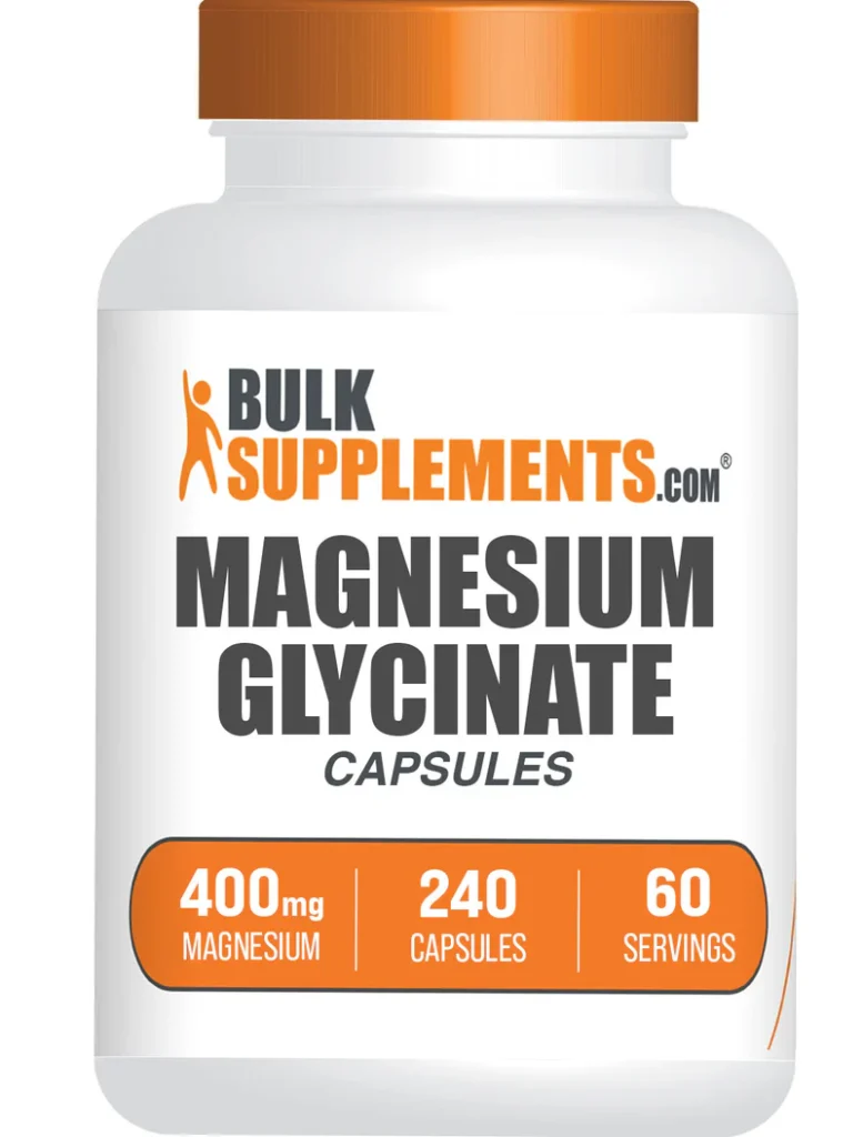 FitAt66 Magnesium Glycinate supplement for relaxation, sleep support, and muscle recovery