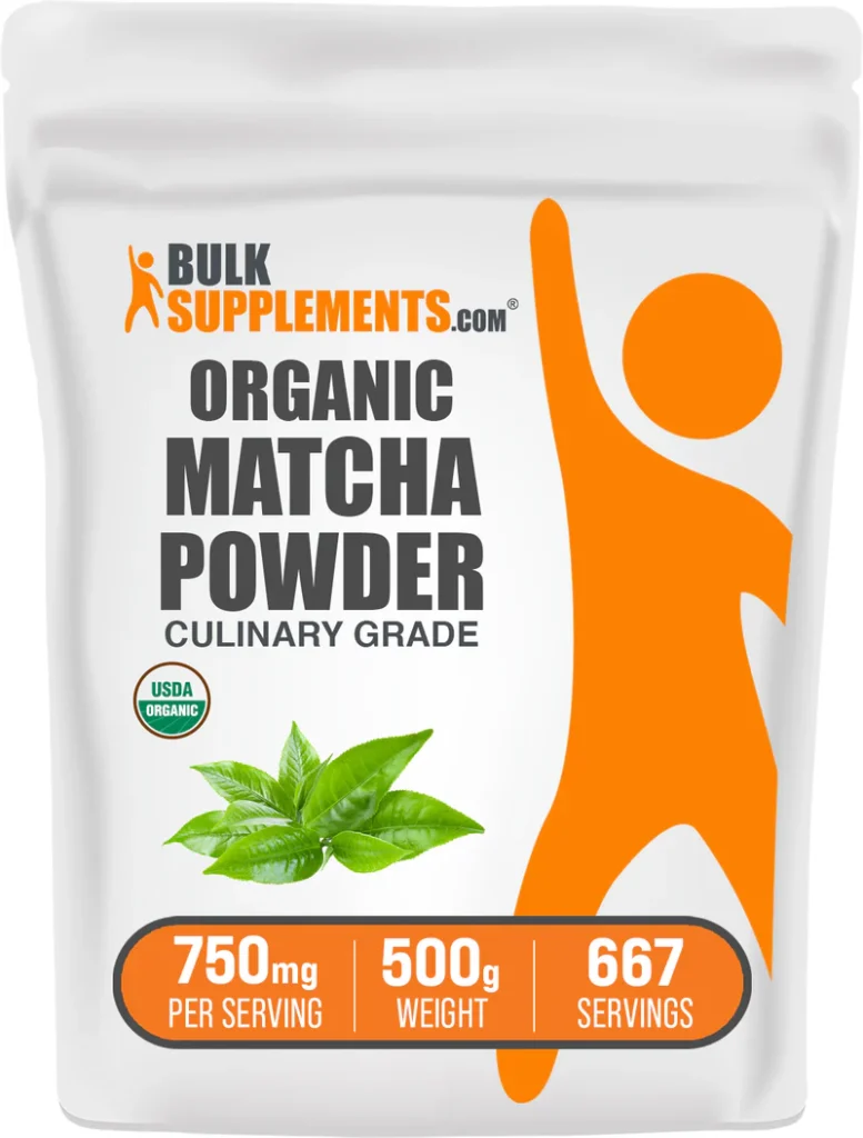 FitAt66 Organic Matcha Powder culinary grade for clean energy, focus, and antioxidant support