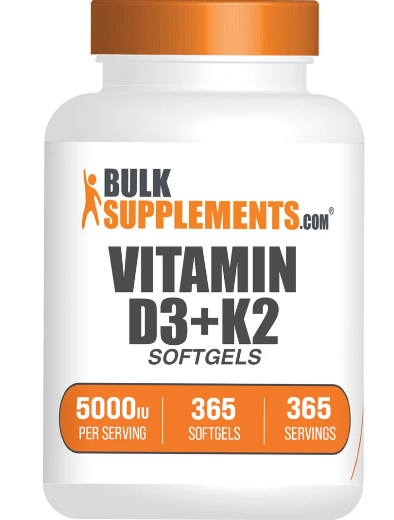 FitAt66 Vitamin D3 + K2 supplement for bone strength, immune support, and heart health